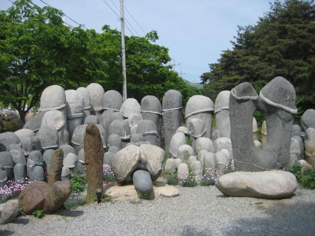 statues at Palgongsan National Park, South Korea