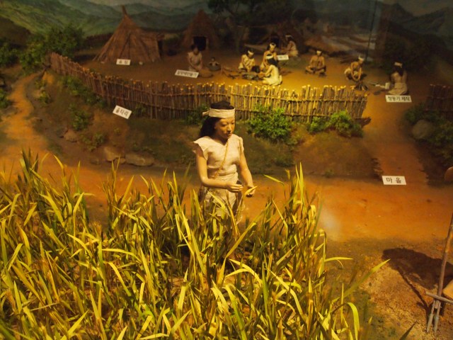 a diorama in the Jeonju National Museum